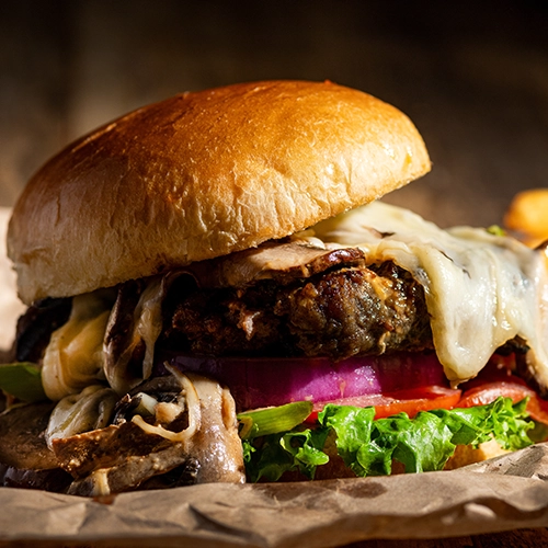 Mushroom Smash Burger